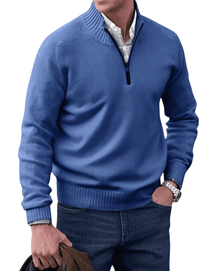 Relaxed Zip-Up Sweater