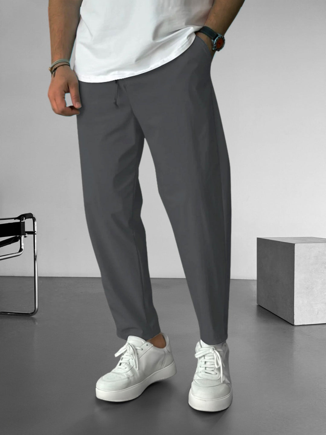 Meridian Tapered Drawstring Trousers