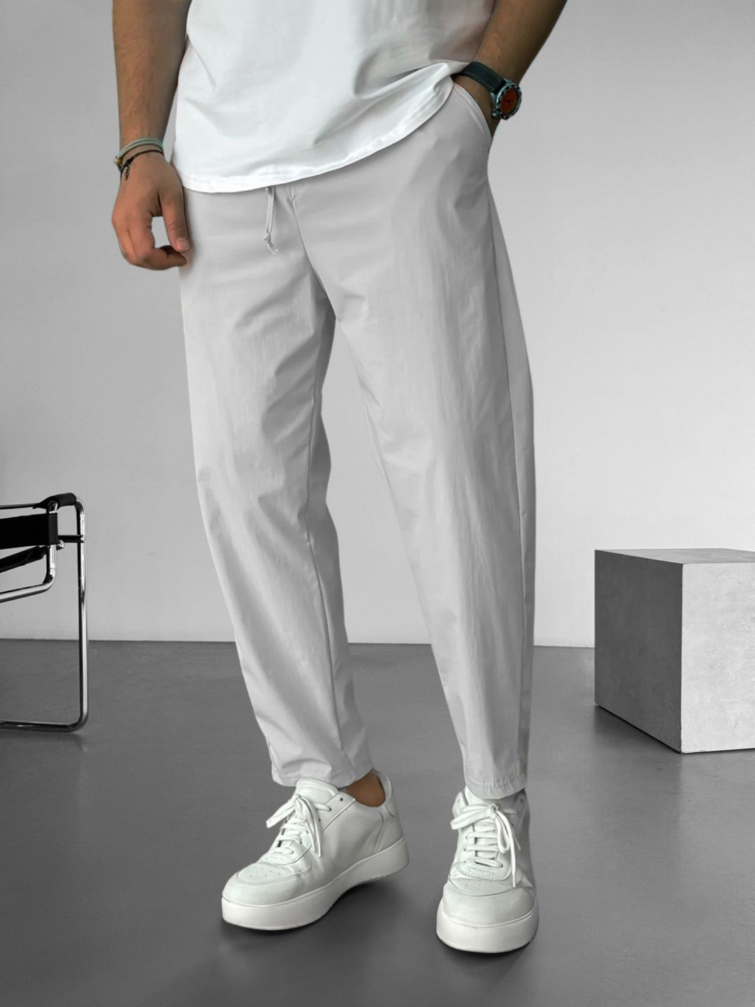 Meridian Tapered Drawstring Trousers
