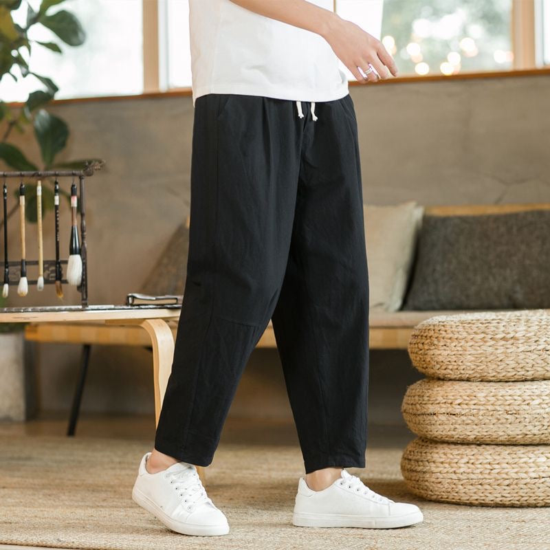 Isola Wide-Leg Linen Trousers