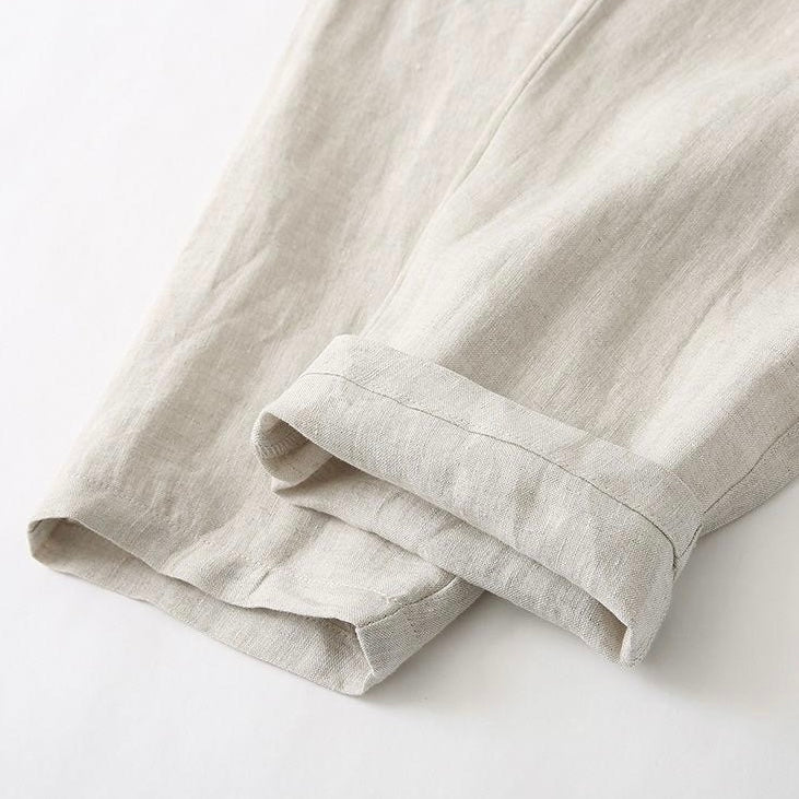 Bellver Linen Lace-Up Trousers