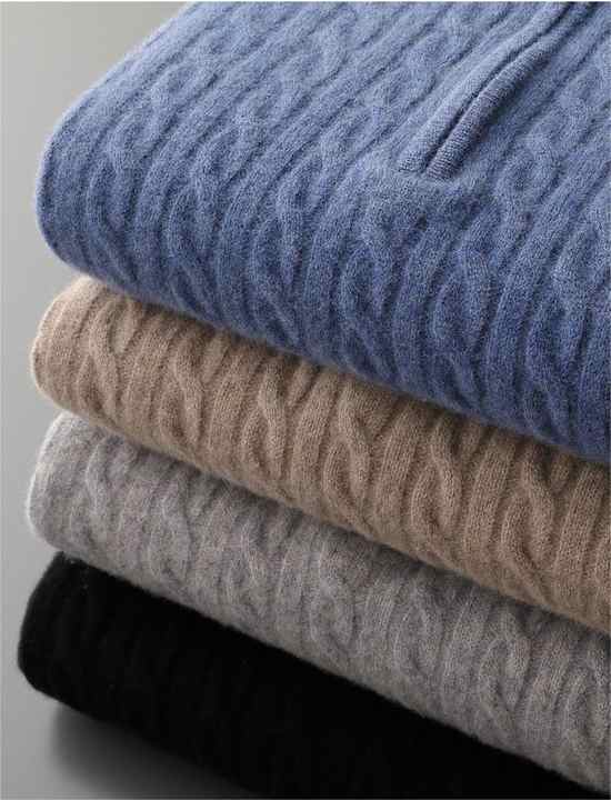Braemar Cable Zip Knit