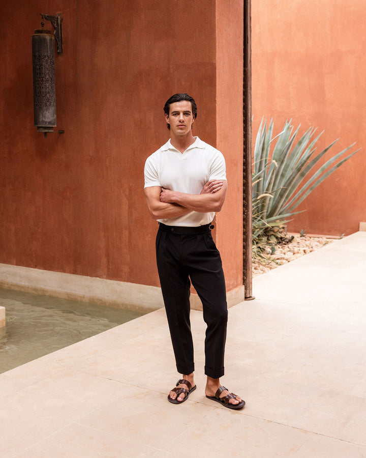 Ravello Oxford Pleated Trouser