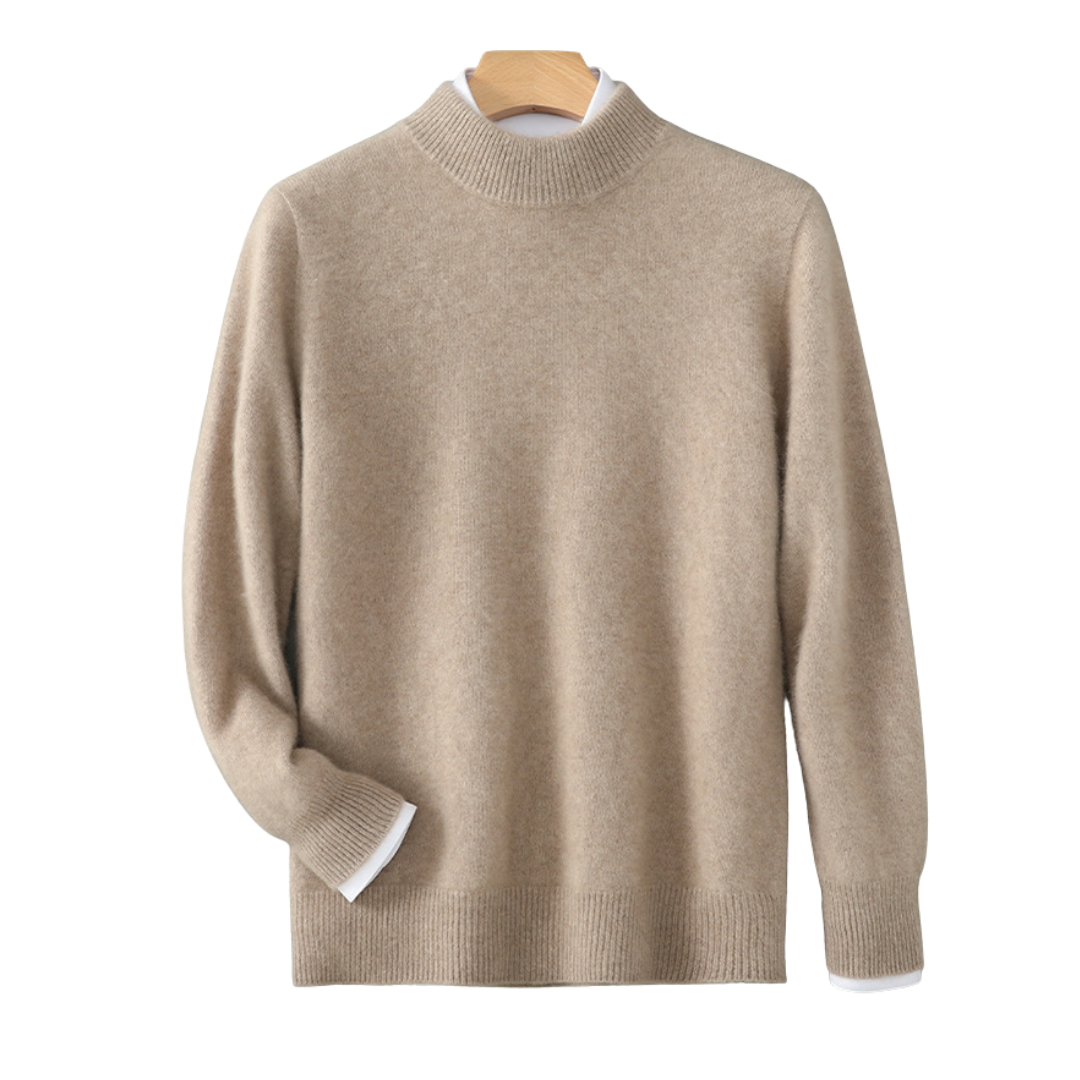 Cashmere Sweater — Mock-Neck & Crew