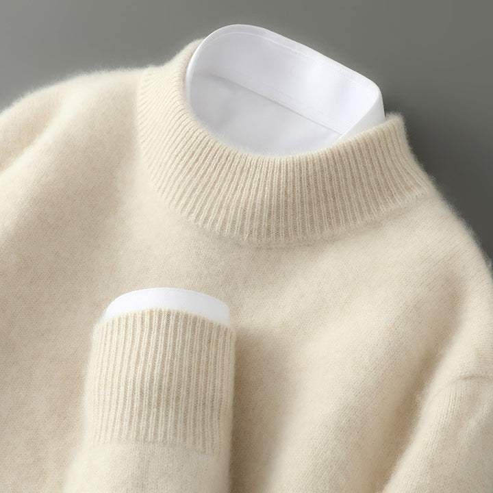 Cashmere Sweater — Mock-Neck & Crew
