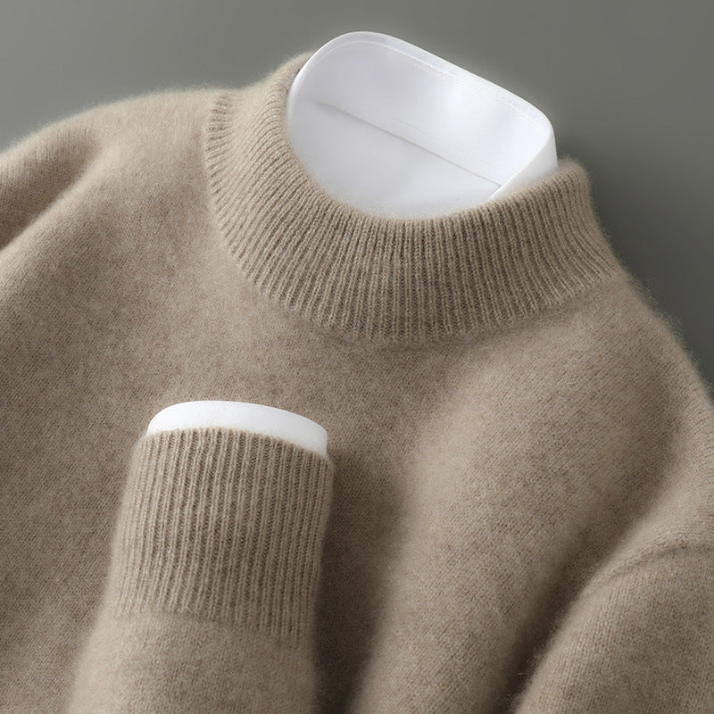 Cashmere Sweater — Mock-Neck & Crew