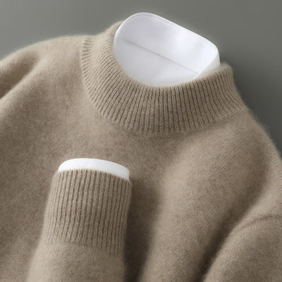 Cashmere Sweater — Mock-Neck & Crew