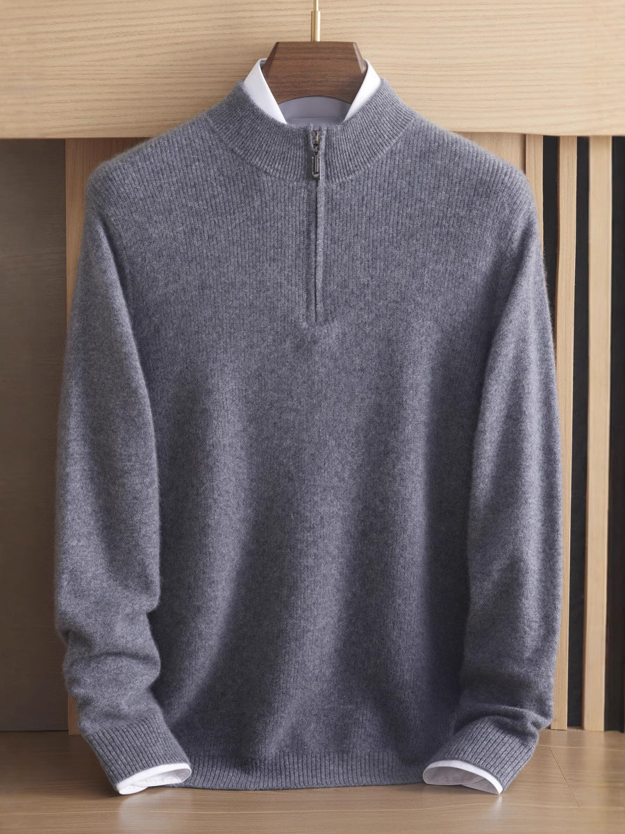 100% Cashmere Quarter-Zip