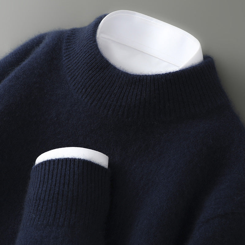 Cashmere Sweater — Mock-Neck & Crew