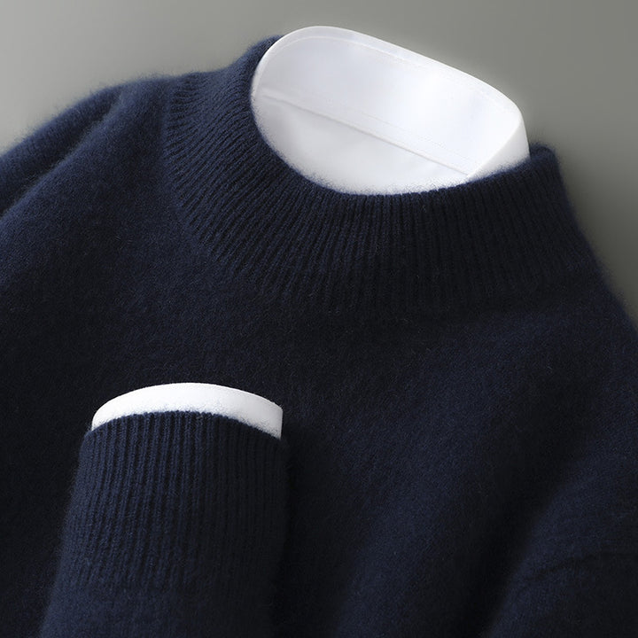 Cashmere Sweater — Mock-Neck & Crew