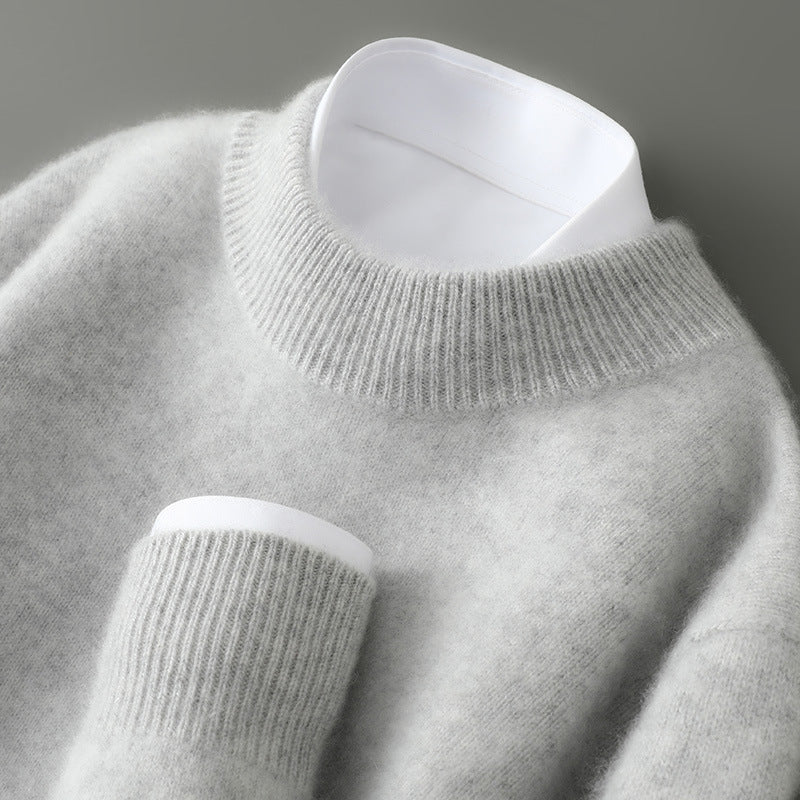 Cashmere Sweater — Mock-Neck & Crew