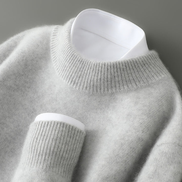 Cashmere Sweater — Mock-Neck & Crew