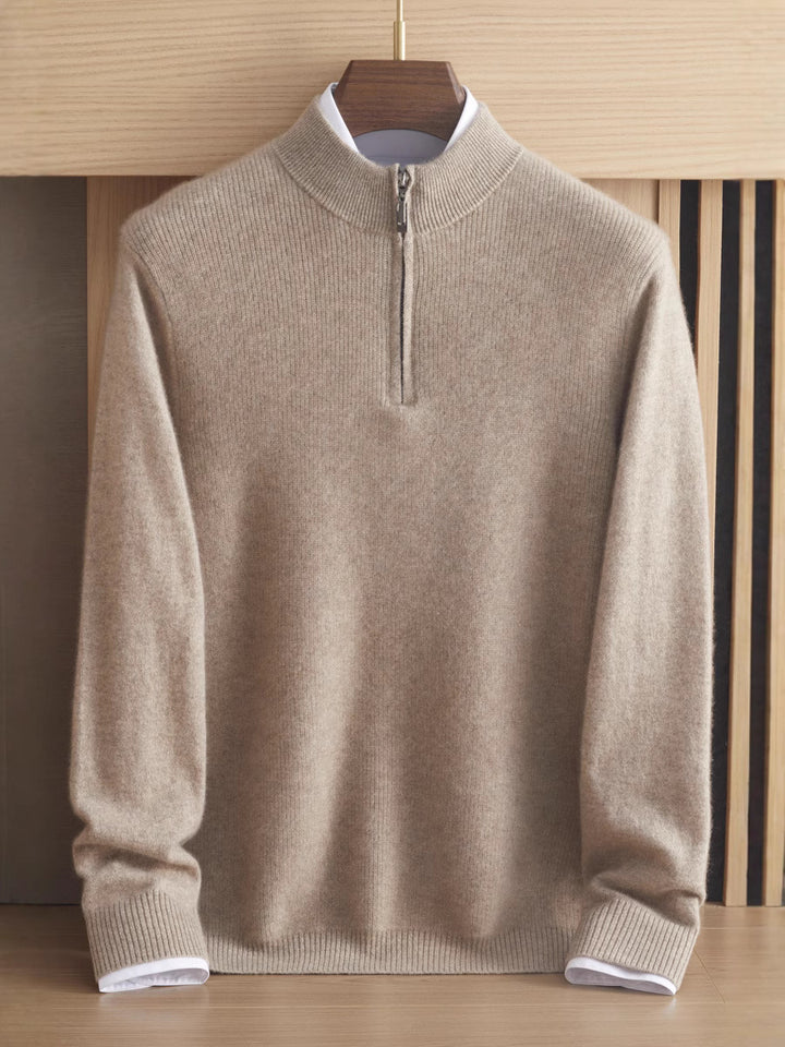 100% Cashmere Quarter-Zip