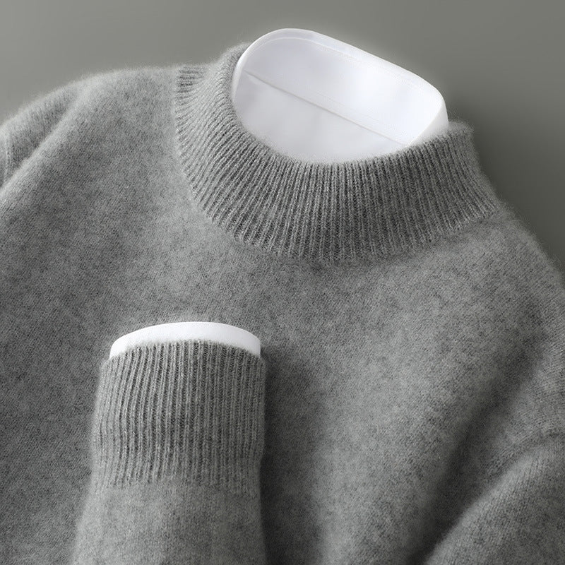 Cashmere Sweater — Mock-Neck & Crew