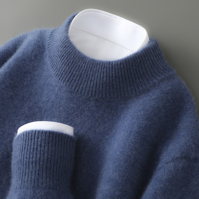 Cashmere Sweater — Mock-Neck & Crew