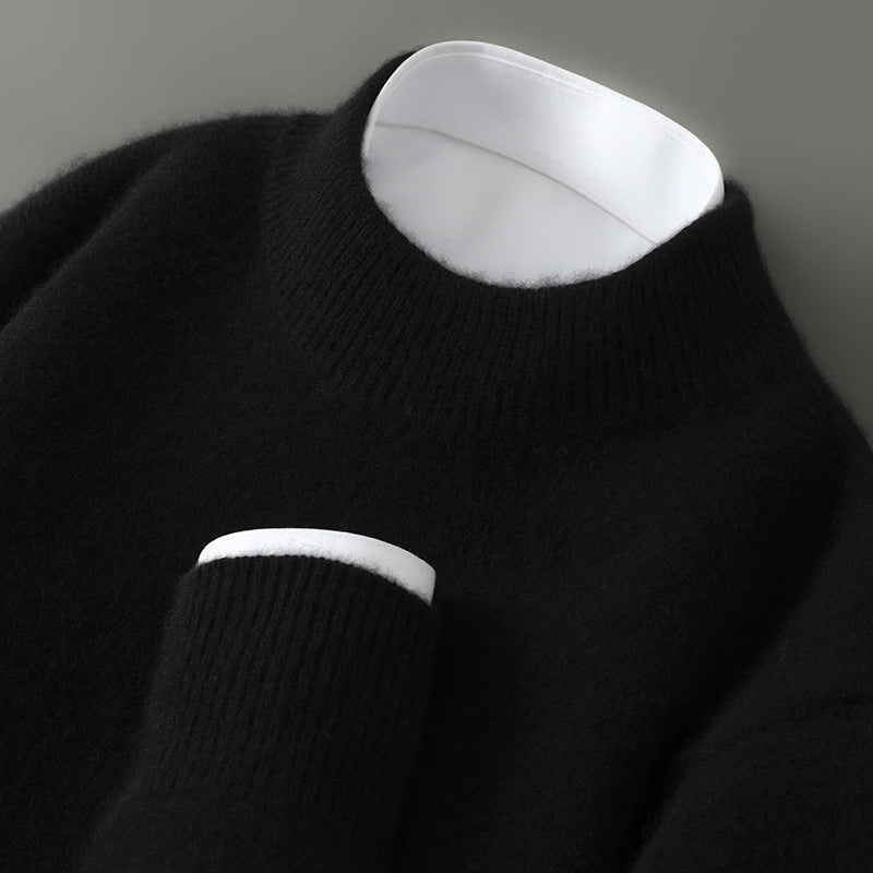 Cashmere Sweater — Mock-Neck & Crew
