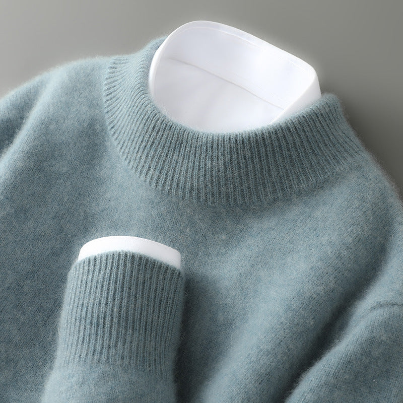 Cashmere Sweater — Mock-Neck & Crew
