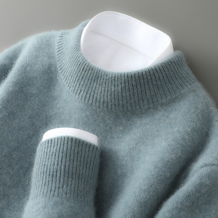 Cashmere Sweater — Mock-Neck & Crew