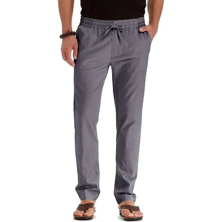 Lightweight Cotton-Linen Trousers