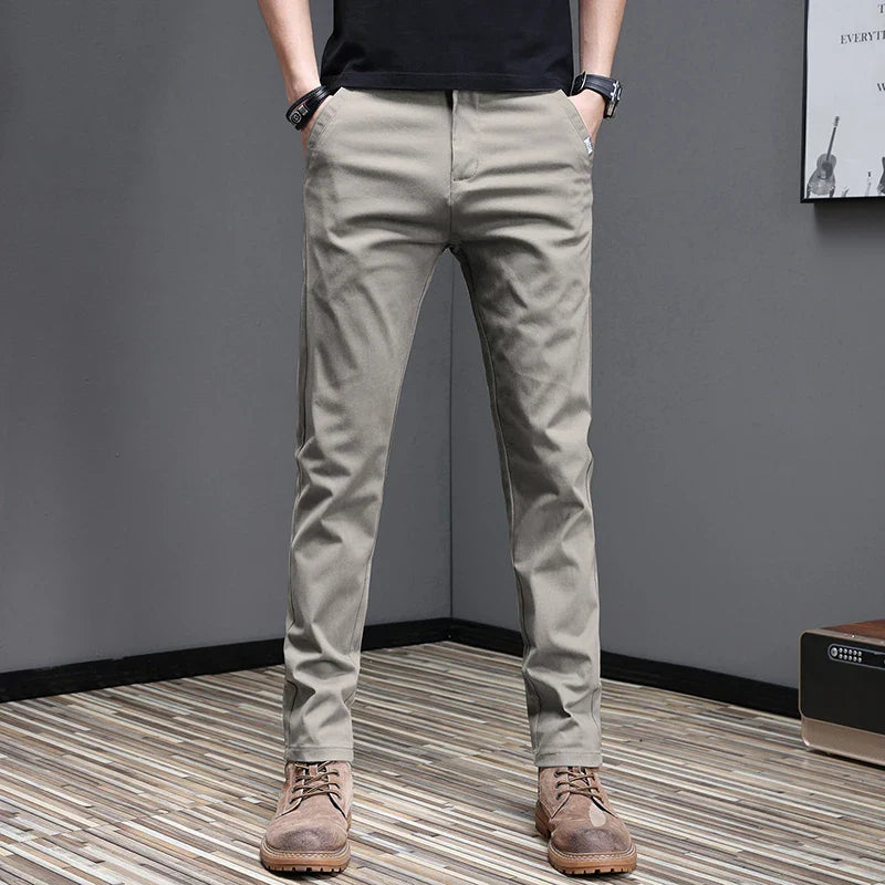Relaxed Fit Cotton Trousers