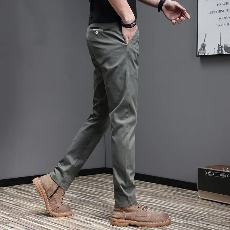 Relaxed Fit Cotton Trousers