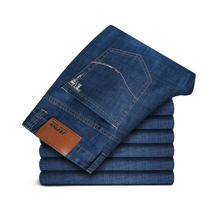 Relaxed Fit Straight-Leg Denim Jeans