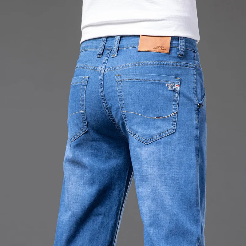 Relaxed Fit Straight-Leg Denim Jeans