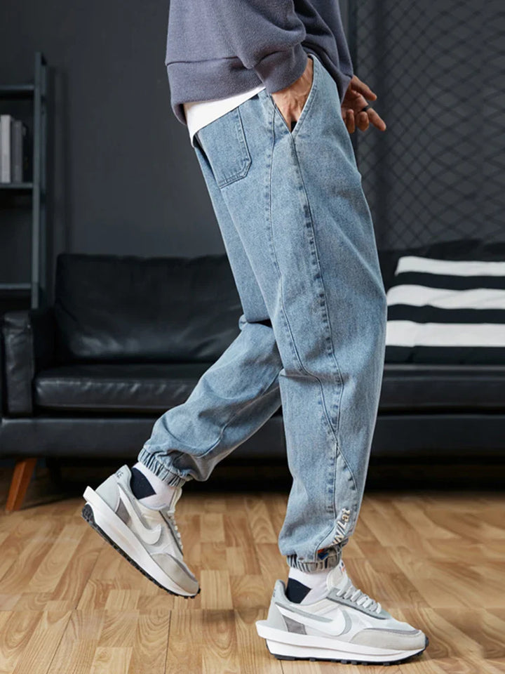 Chic Jogger Denim Pants
