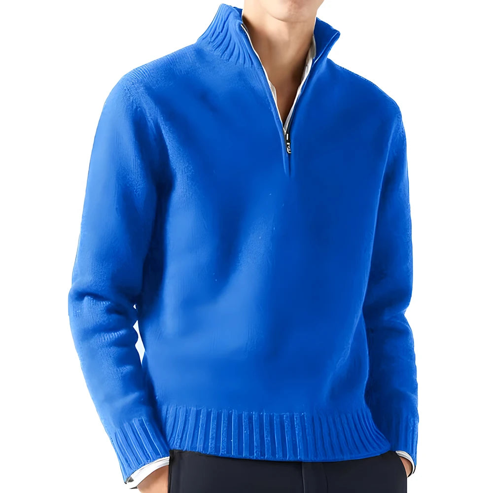 Stephan Luxury Turtleneck Knit Zipper