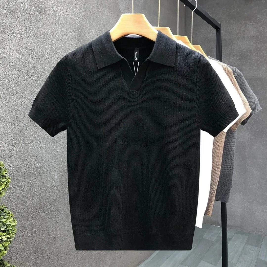 Airy Knit Polo Shirt
