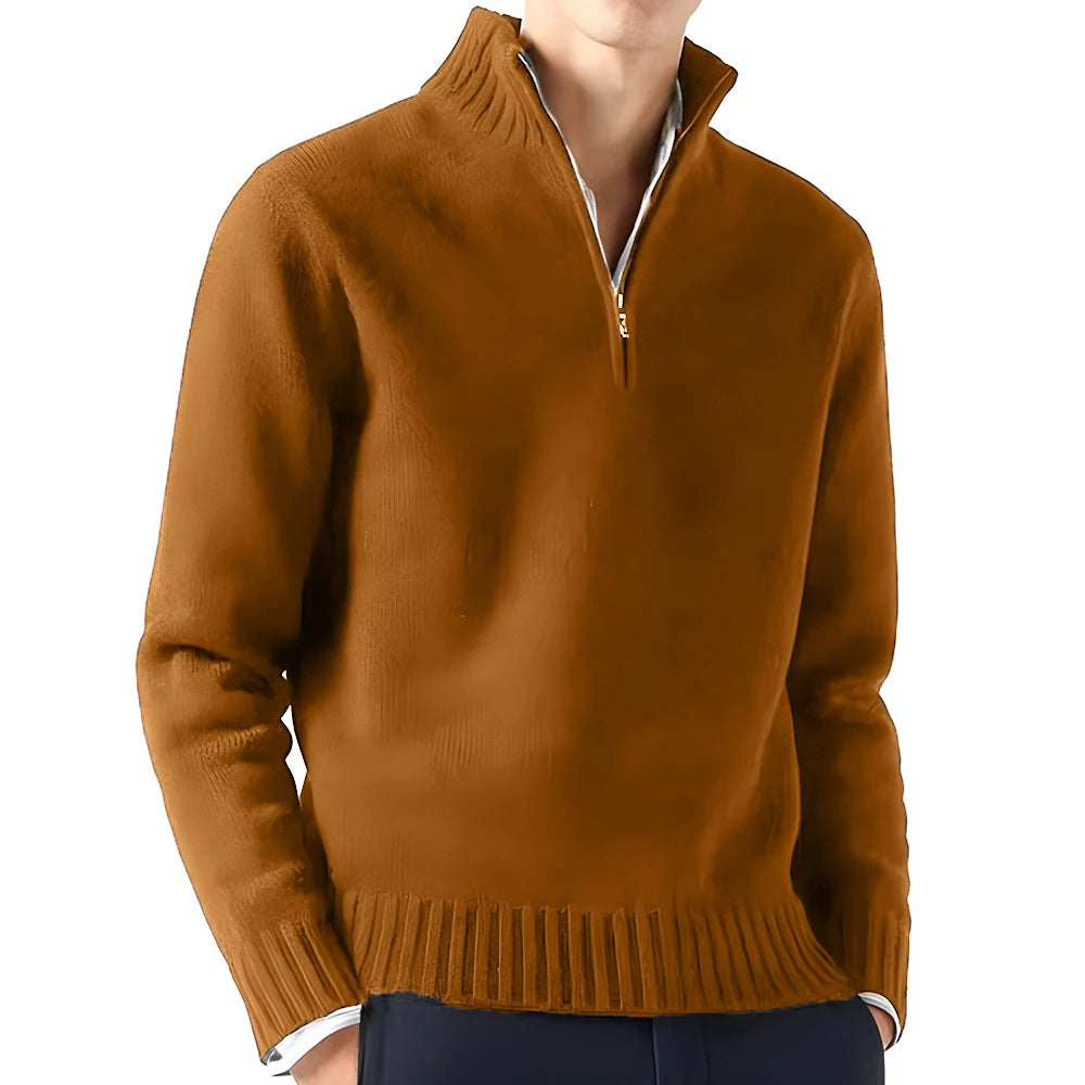 Stephan Luxury Turtleneck Knit Zipper