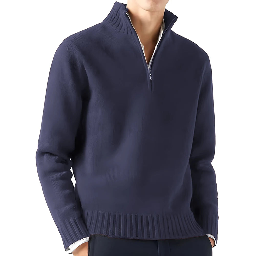 Stephan Luxury Turtleneck Knit Zipper