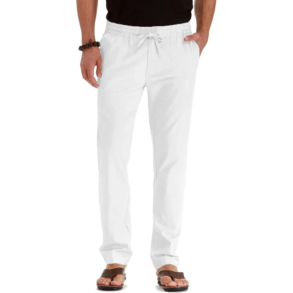 Lightweight Cotton-Linen Trousers