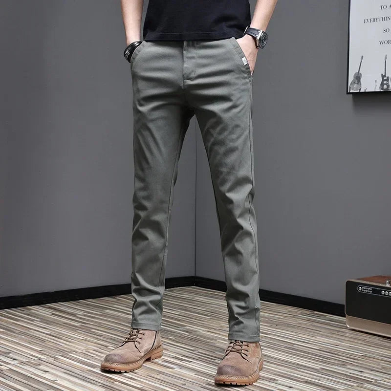 Relaxed Fit Cotton Trousers