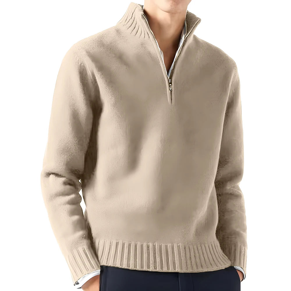 Stephan Luxury Turtleneck Knit Zipper