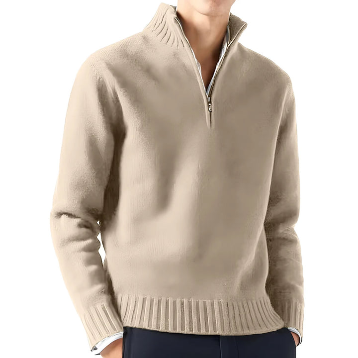 Stephan Luxury Turtleneck Knit Zipper