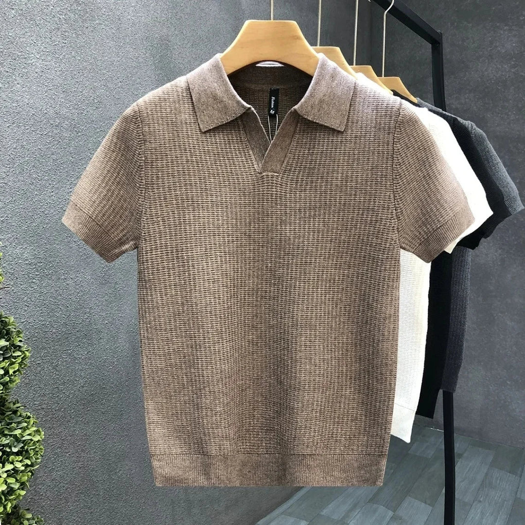 Airy Knit Polo Shirt