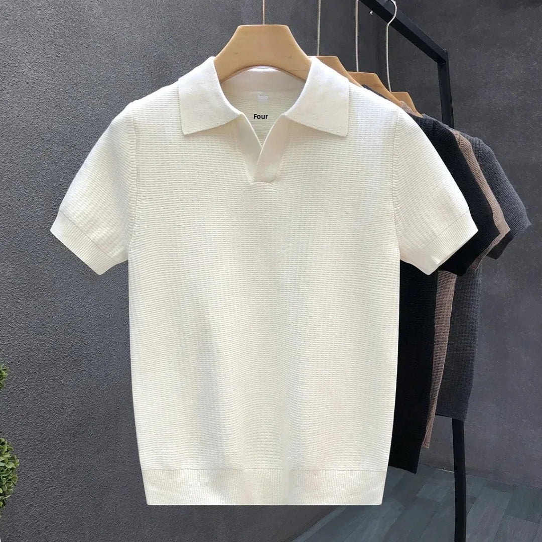 Airy Knit Polo Shirt