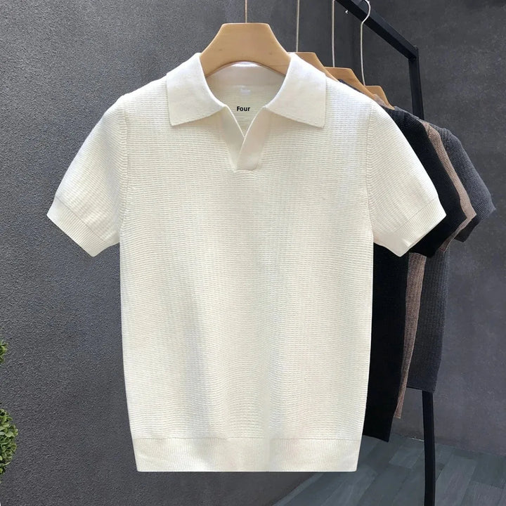Airy Knit Polo Shirt
