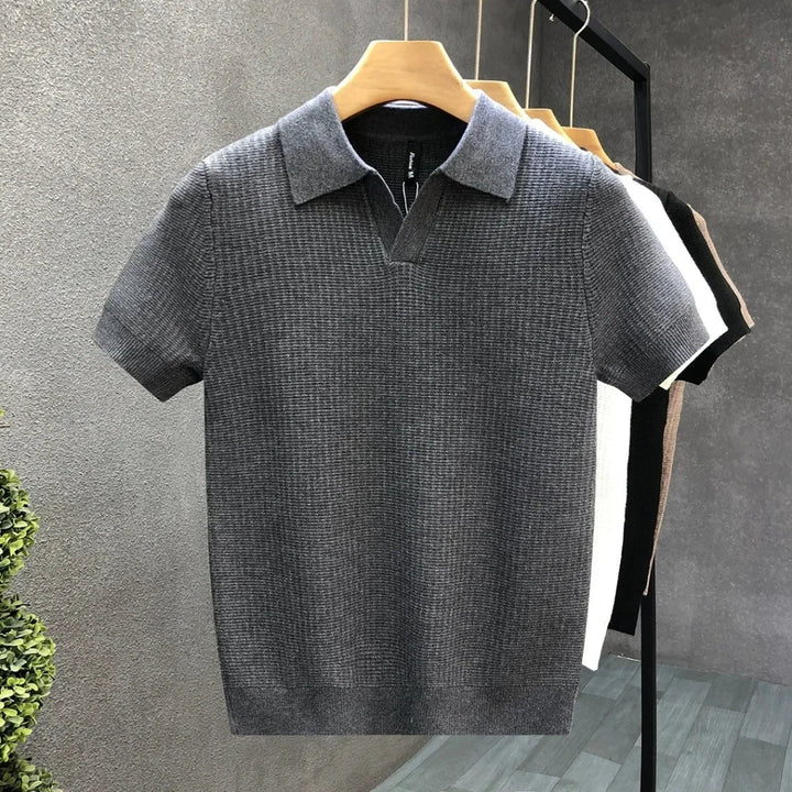 Airy Knit Polo Shirt