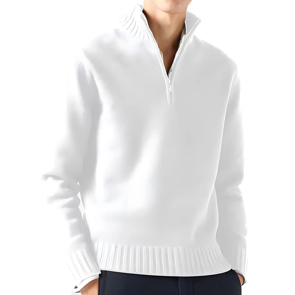 Stephan Luxury Turtleneck Knit Zipper