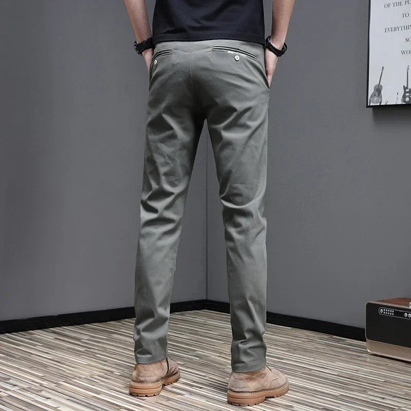 Relaxed Fit Cotton Trousers