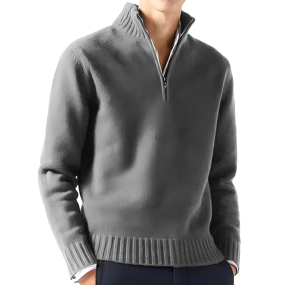 Stephan Luxury Turtleneck Knit Zipper