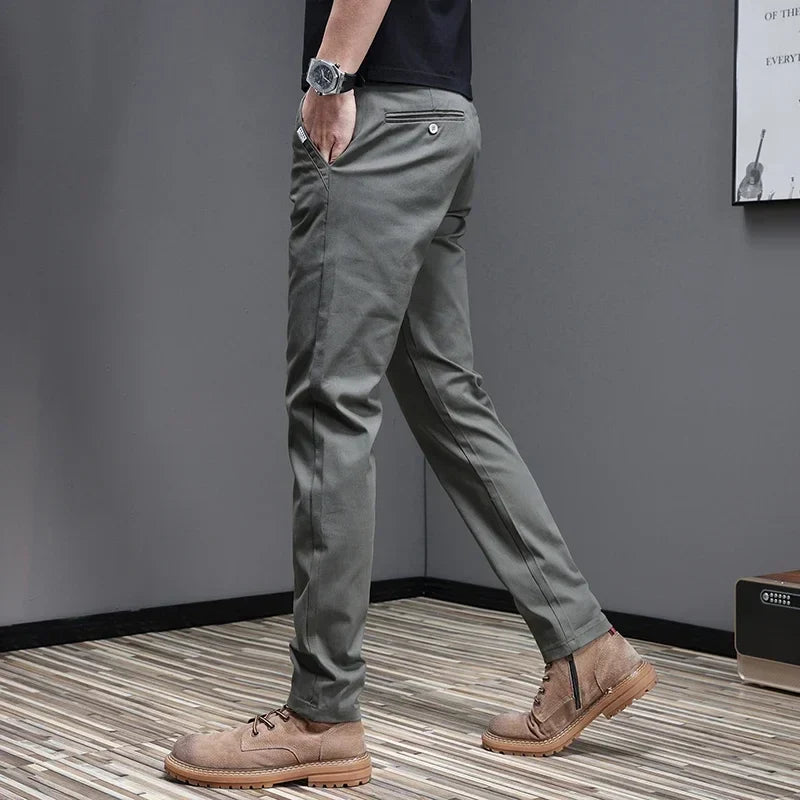 Relaxed Fit Cotton Trousers