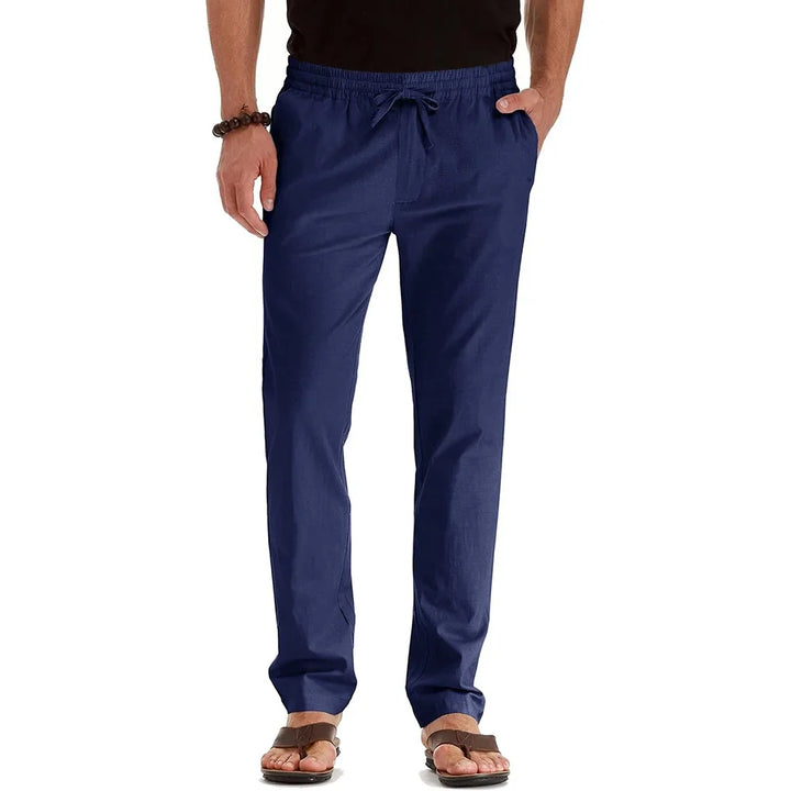 Lightweight Cotton-Linen Trousers