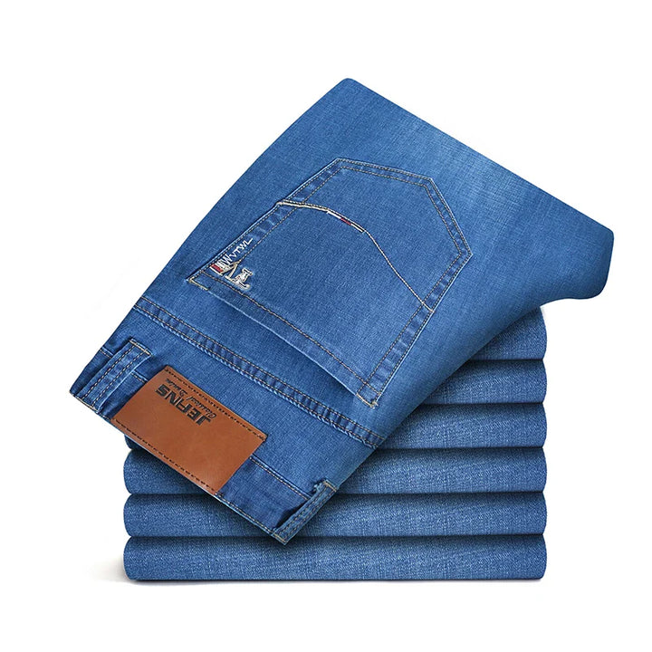 Relaxed Fit Straight-Leg Denim Jeans