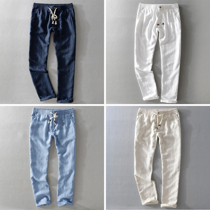 Relaxed Linen Trousers - Ibiza Style
