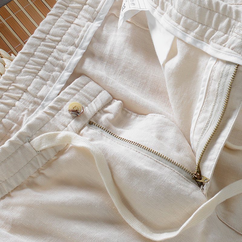 Relaxed Linen Trousers - Ibiza Style