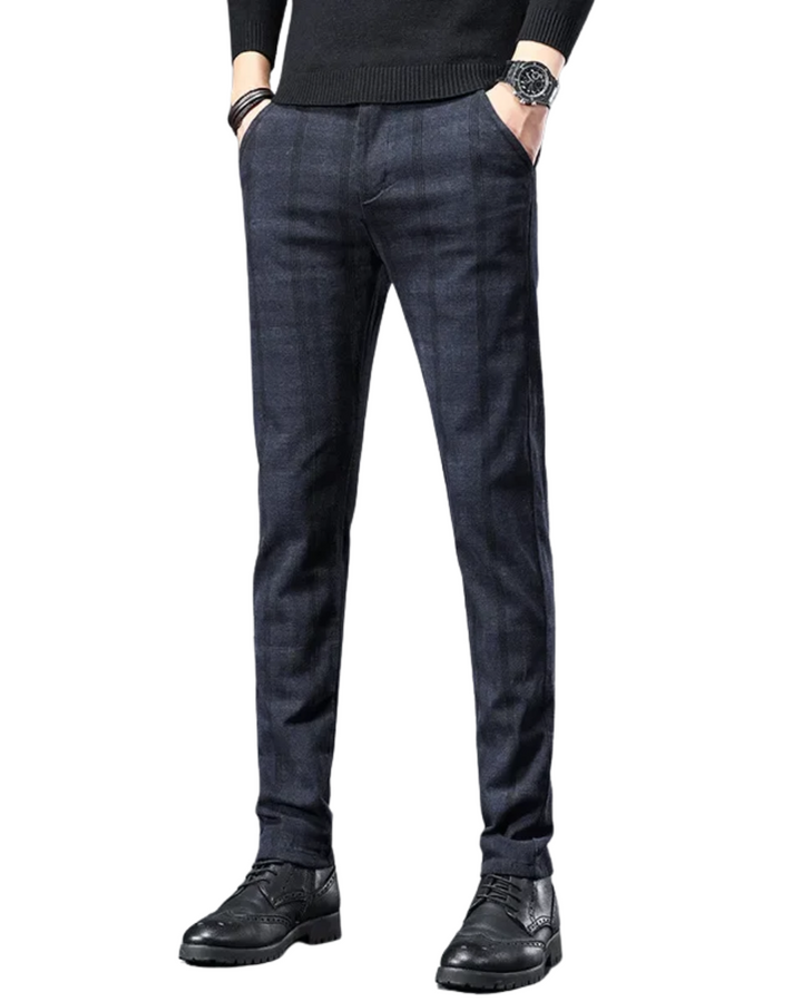 Relaxed Fit Checkered Trousers