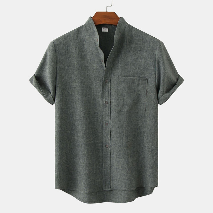 Merano Linen Mandarin Shirt